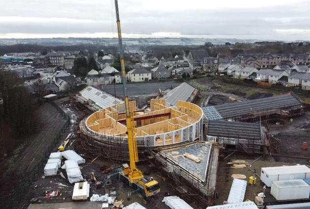 Robertson timber engineering delivering timber frames for school