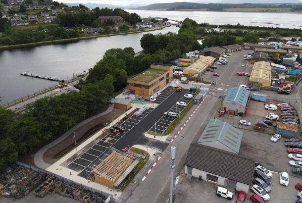 Aerial view of Carse hub