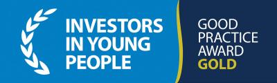 Logo showing Robertson has Investors in Young People Gold accreditation