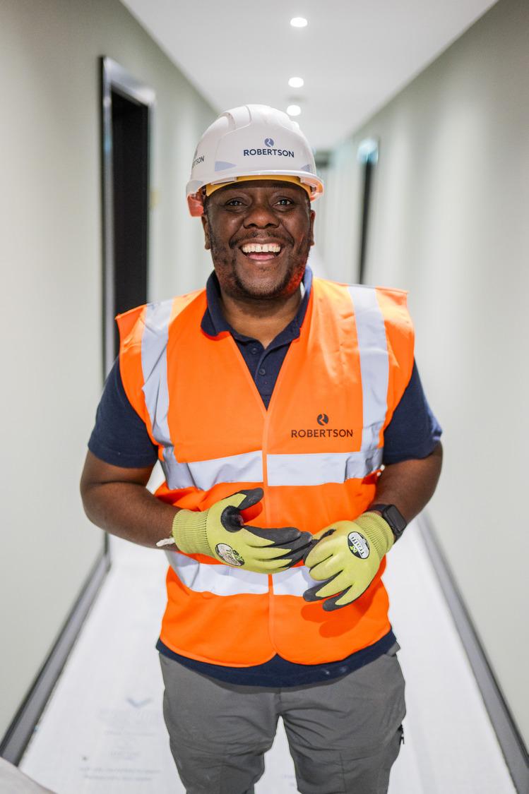 Assistant site manager in construction