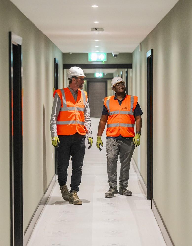 Two construction workers including army veteran