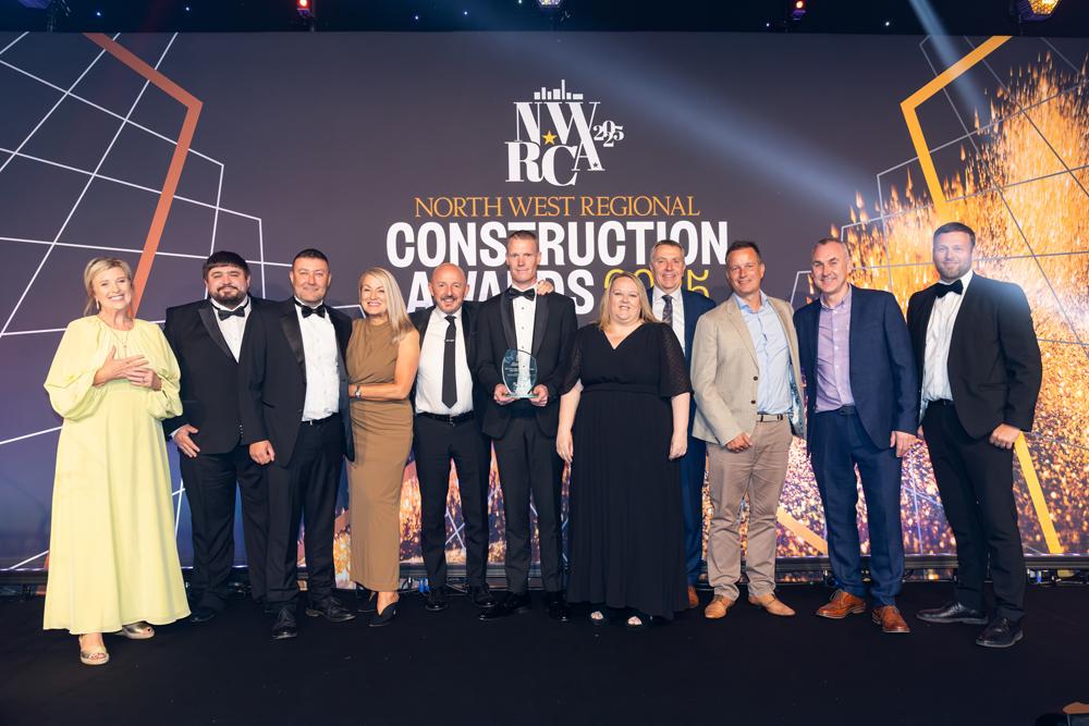 Bolton Central Library project team at the North West Regional Construction Awards 