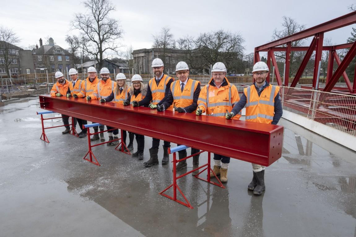 Robertson Group and Dollar Academy at Futures Institute steel signing