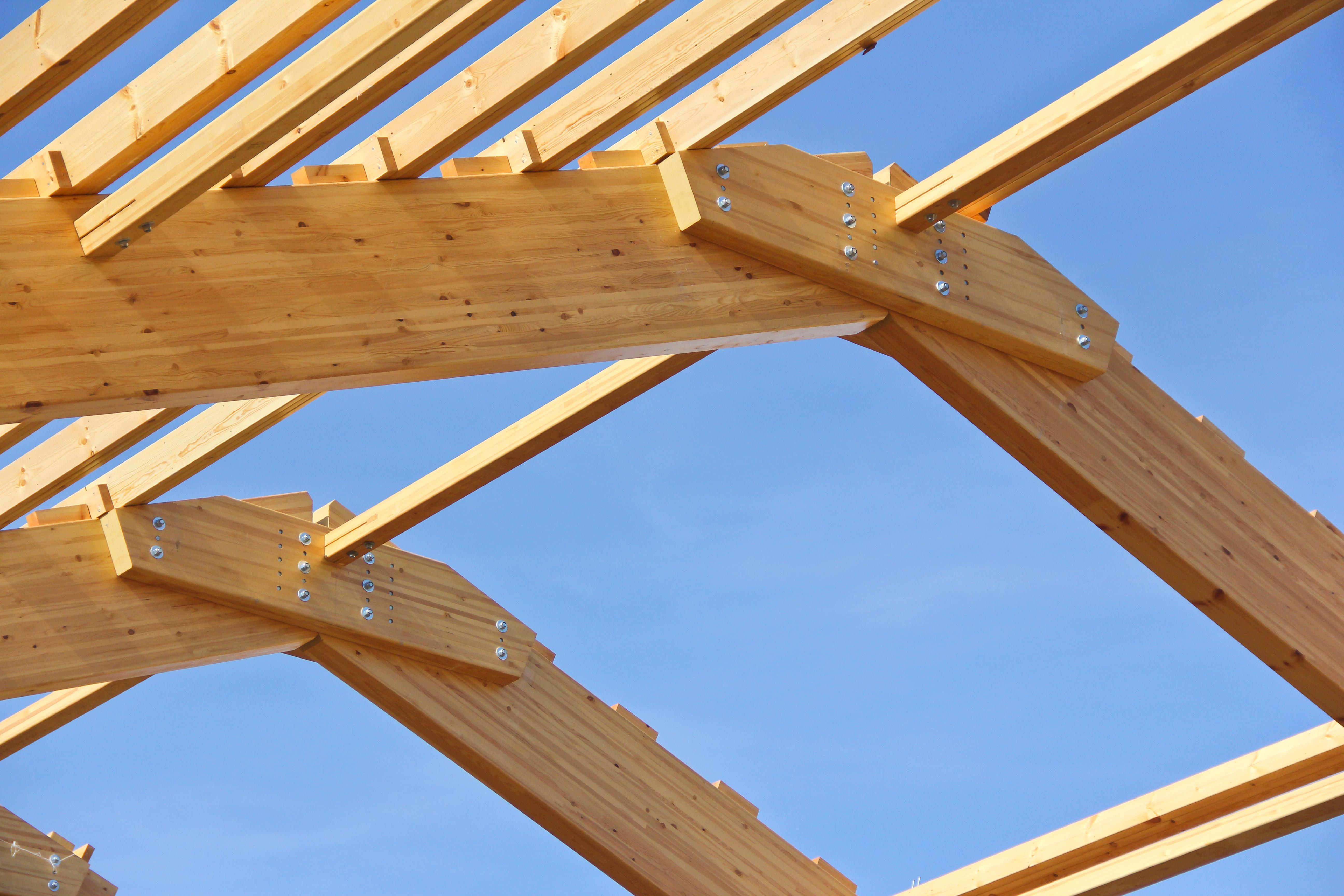 Glued laminated timber beams