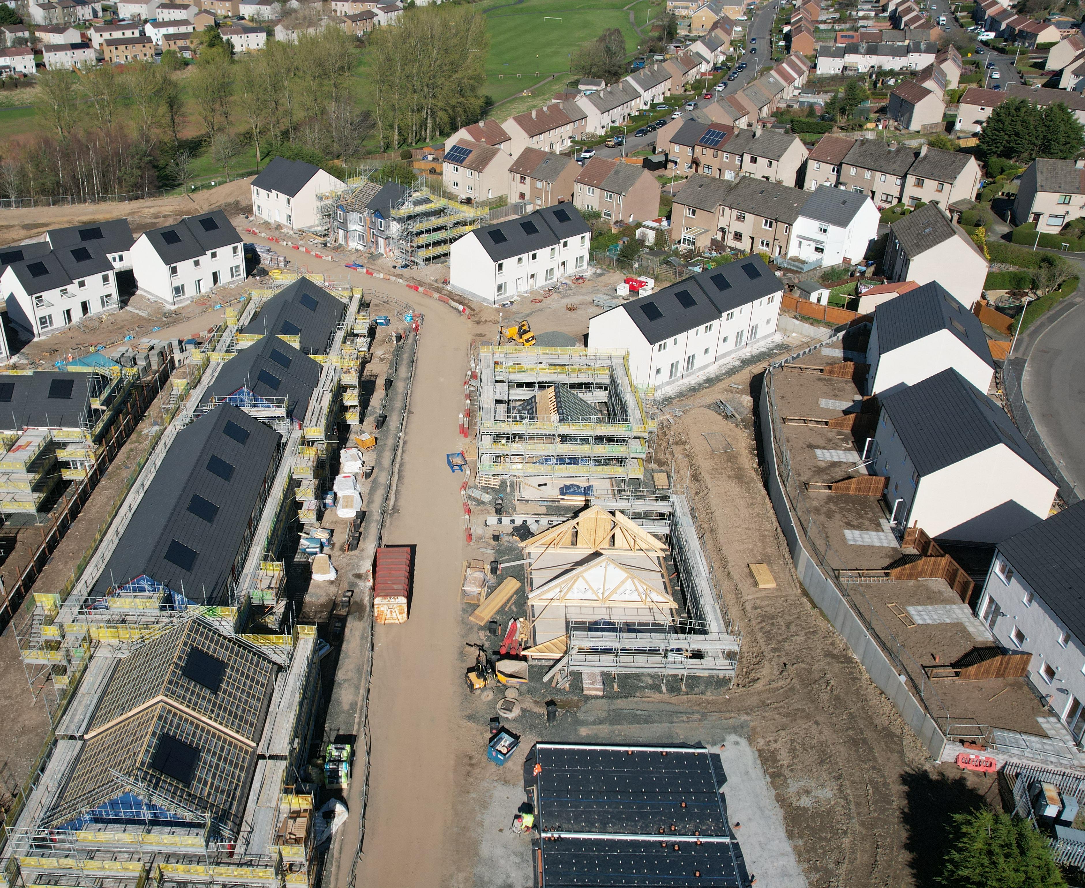 image of housing development site in progress