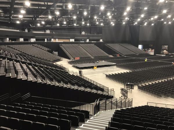 Inside the arena at TECA - The Event Complex Aberdeen - P&J Live.