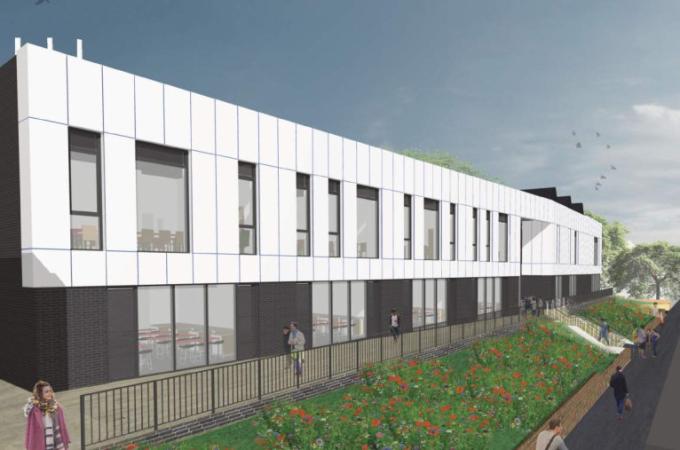 Chesterfield College Engineering & Science graphic visualisation external