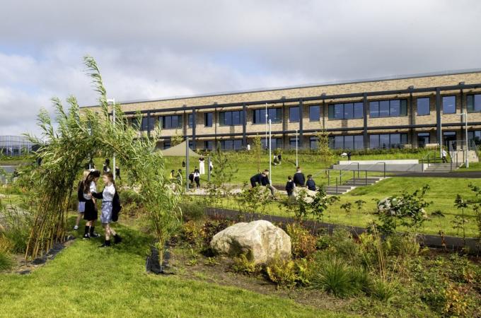 Passivhaus primary school constructed by Robertson