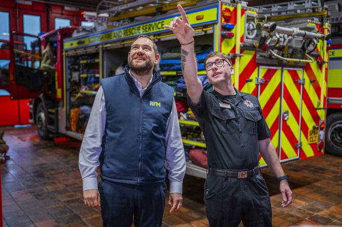 RFM facilities manager with fire and rescue service customer