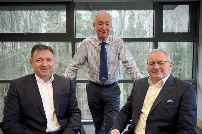 L-R Elliot Robertson, Sir Bill Robertson, John Watson