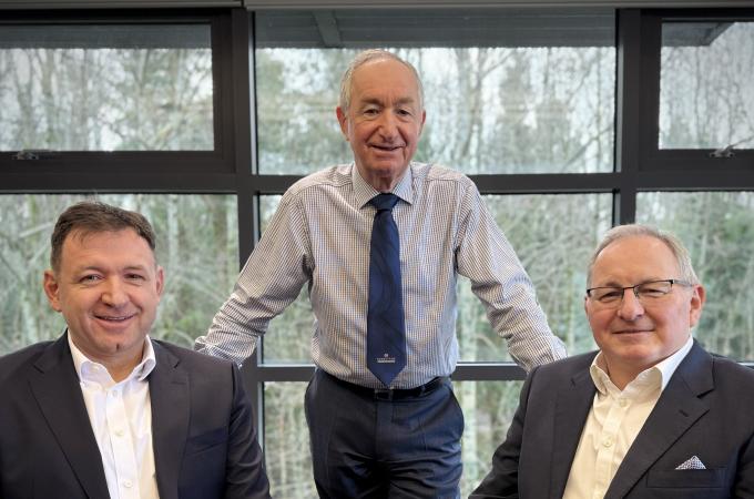 L-R Elliot Robertson, Sir Bill Robertson, John Watson
