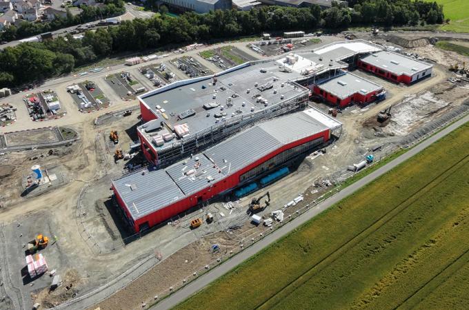 Significant progress with the construction of Clackmannanshire Council’s flagship learning, leisure and wellbeing campus has been achieved over the summer months.