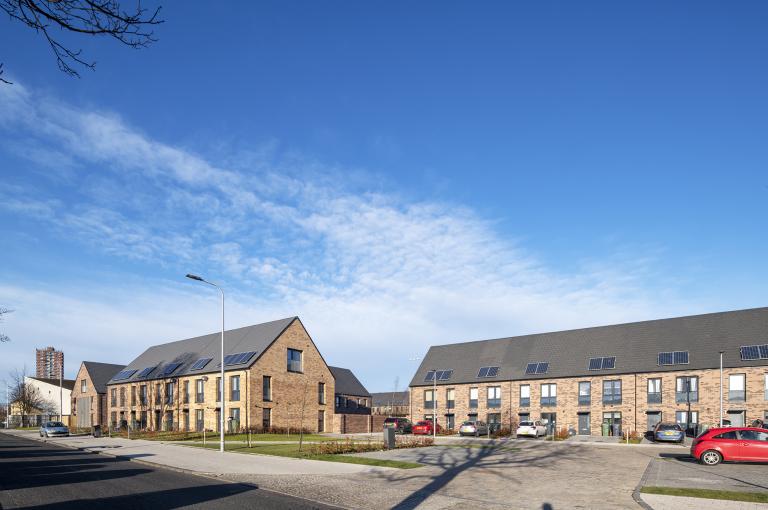 The Pennywell Development in Edinburgh which is part of the Edinburgh Homes Demonstrator project.