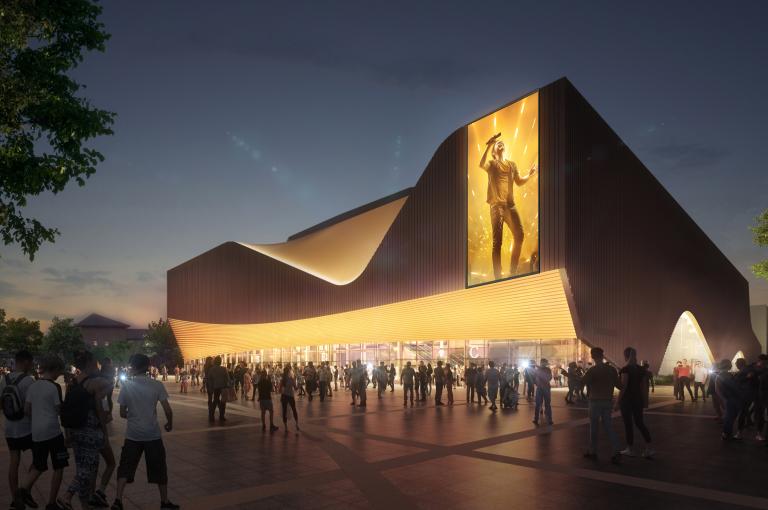 Cardiff Arena South East View (Night)