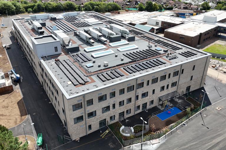 Monifieth LEarning campus aerial photo