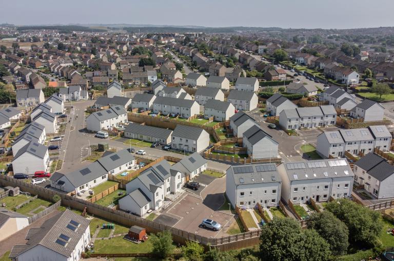 Blacklaw Road development, delivered by Robertson for Fife Council