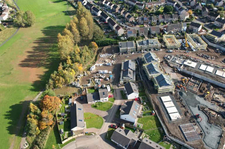 image of housing development site in progress