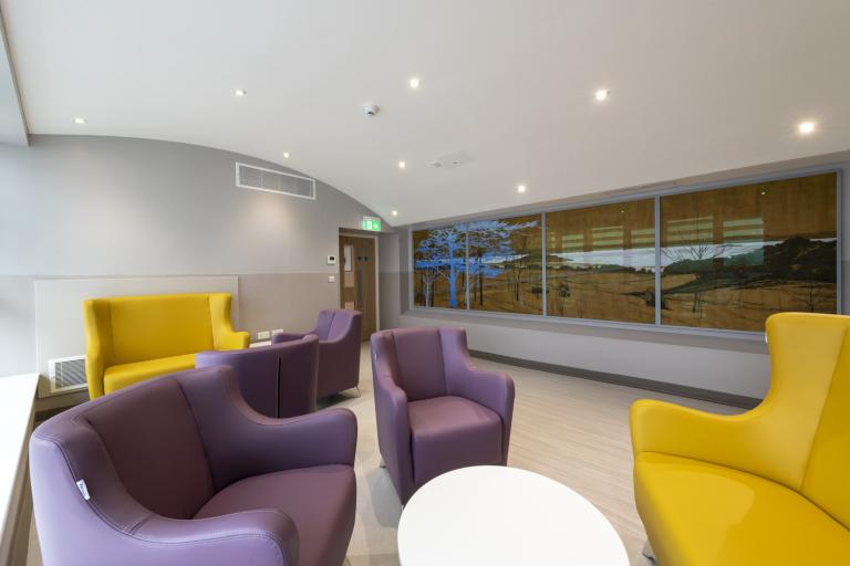 Seating area in haematology unit