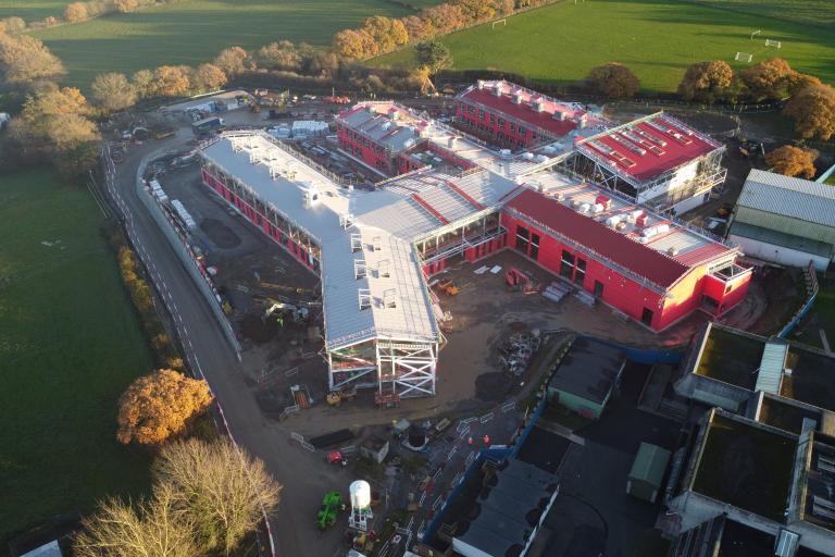 Mynydd Isa Campus under construction