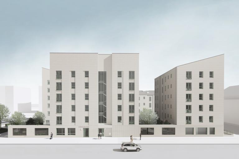 Artist impression of the Glasgow Coliseum housing development that Urban Union is delivering