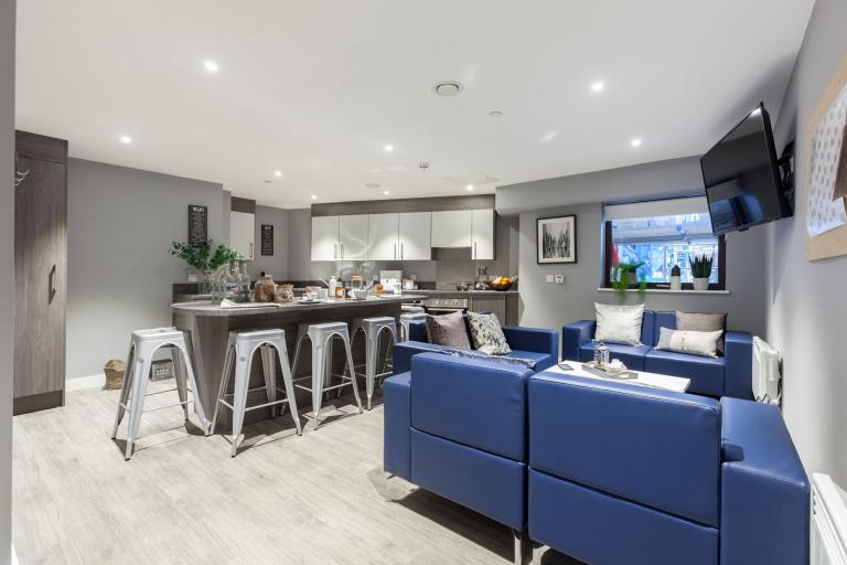 Kitchen of new student accommodation for Fusion Students in the centre of Nottingham, Nova Apartments