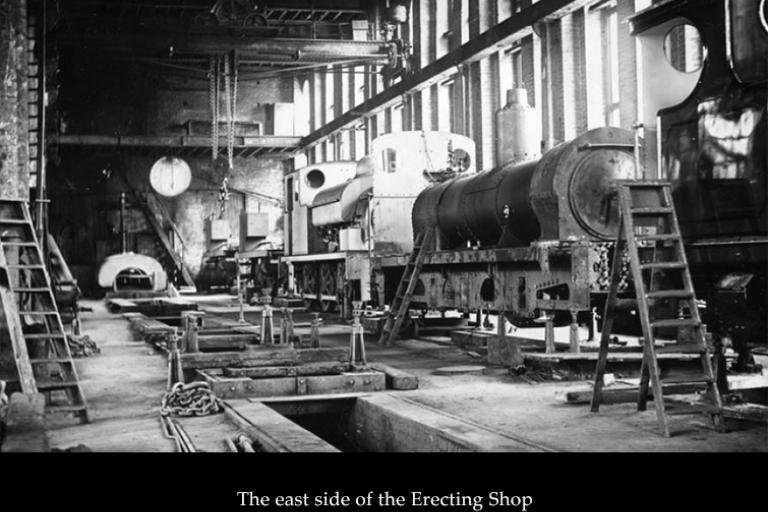 The Pattern Shop - late 1800s east side of the erecting shop