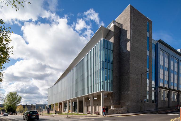Exterior of the University of Edinburgh's Institute of Genetics and Cancer (IGC).