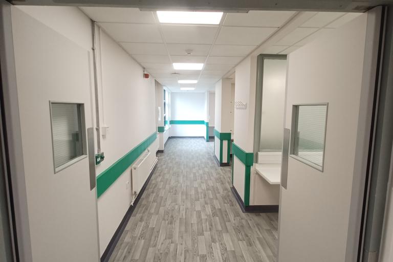 Image of corridor, Airedale General Hospital