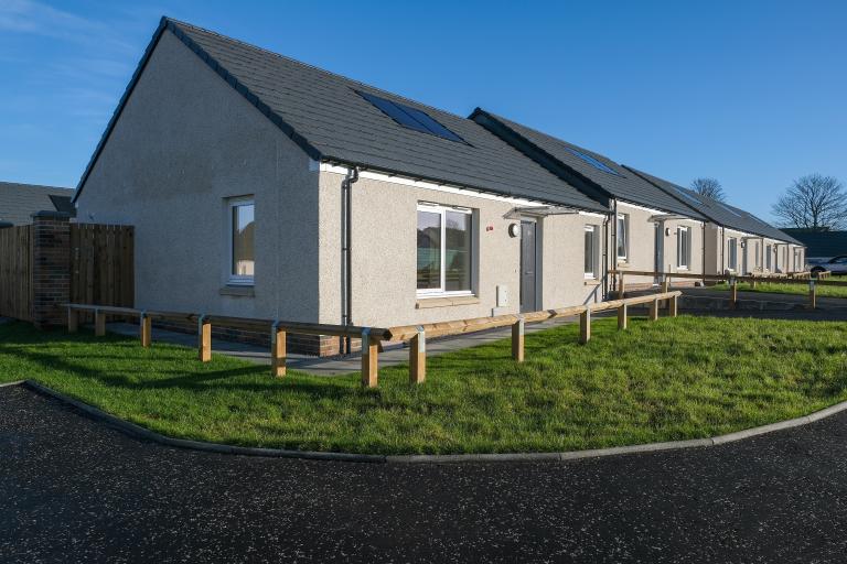 Pitcorthie affordable housing constructed by Robertson 