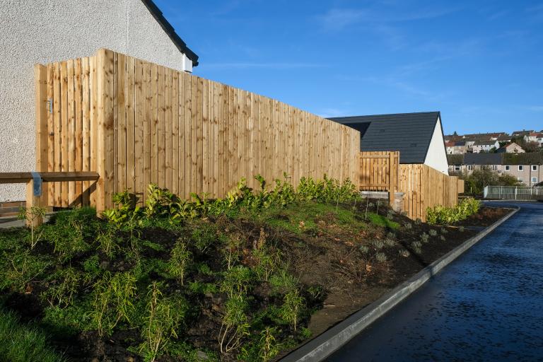 Pitcorthie affordable housing constructed by Robertson 