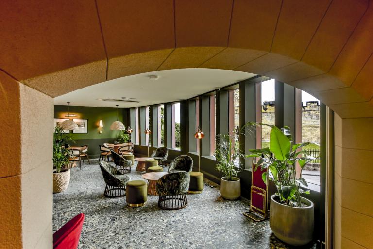 Inside the historic refurbished Bailiffgate Boutique Hotel, Northumberland