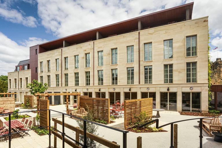 Bailiffgate Hotel, delivered by Robertson Construction North East - courtyard