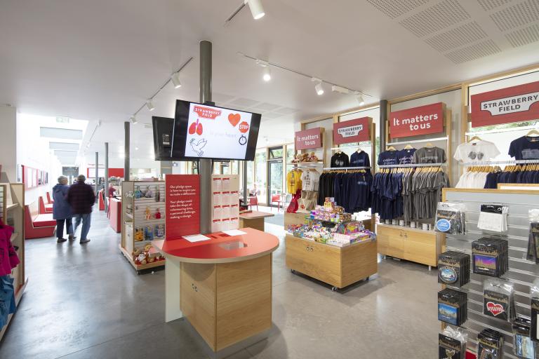 Gift shop of Strawberry Field Training Centre, Liverpool