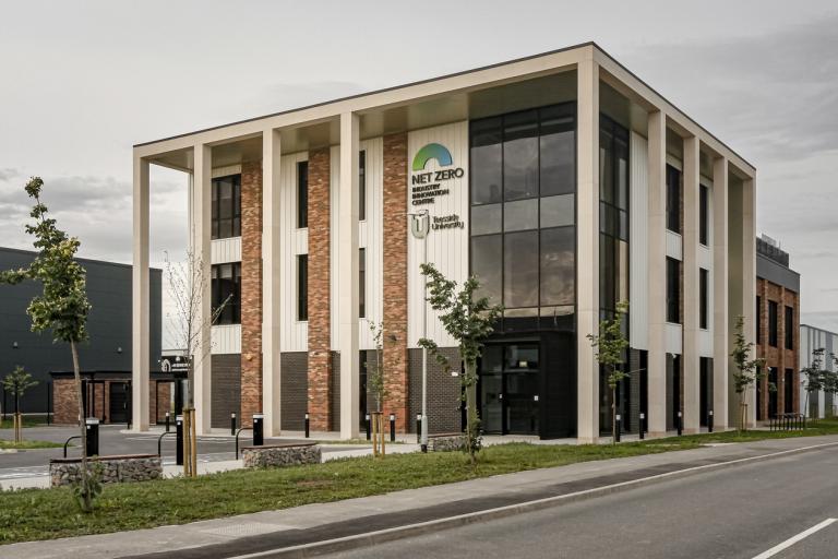 Exterior shot of Teesside University's NZIIC, delivered by Robertson Construction North East