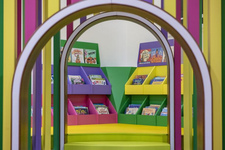 Interior of Bolton Central Library, delivered by Robertson Construction North West