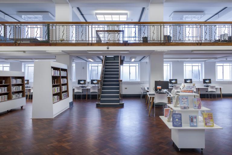 Interior of Bolton Central Library, delivered by Robertson Construction North West