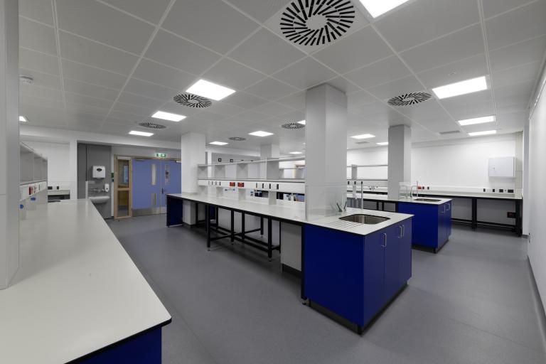 Image of laboratory with sinks 