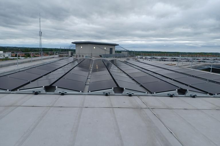 M&E refurbishments incorporating solar panels on a roof