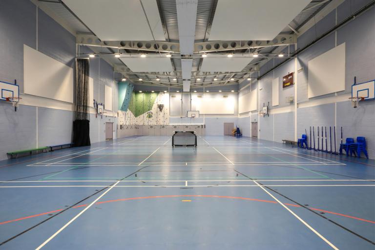 Gynmasium at Bank View School, delivered by Robertson for Liverpool City Council