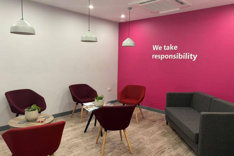 Park Square office refurbishment meeting room