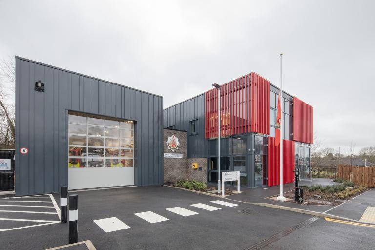 Blackley Fire Station, external view Greater Manchester Fire & Rescue Service