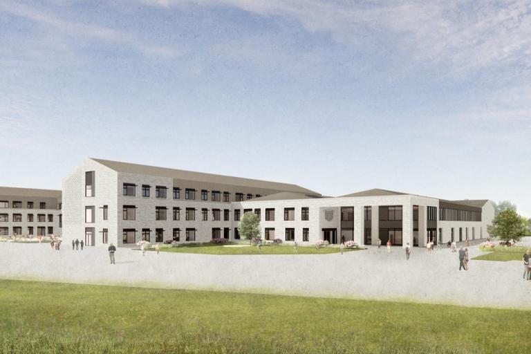 Artist impression of Hazlehead Academy Campus. Ryder Architecture