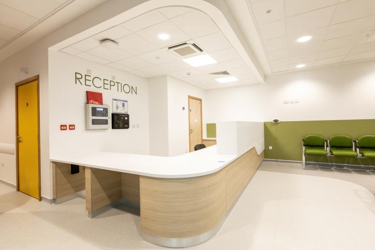 Reception at Bradford Royal Infirmary's new endoscopy unit, delivered by Robertson