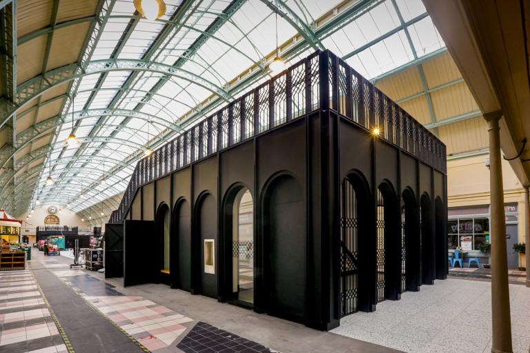 Grainger Market seating area