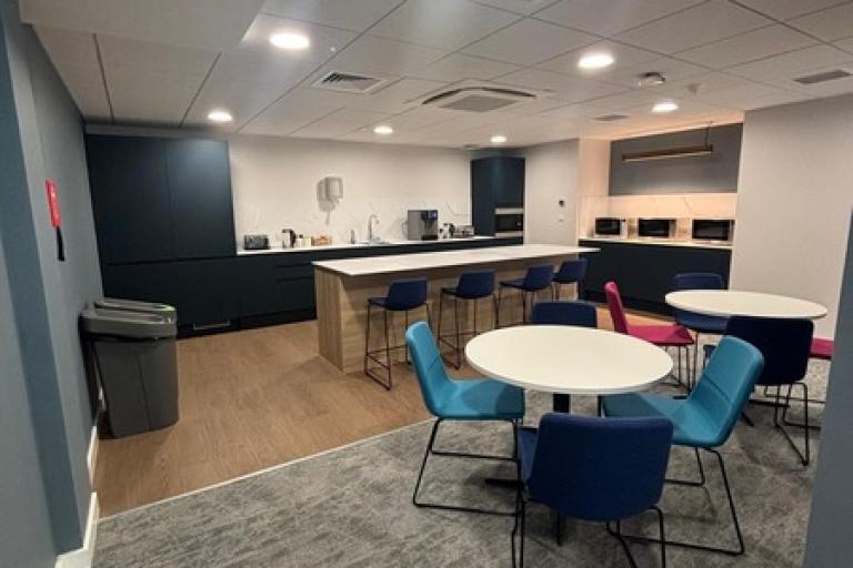 Kitchen area at BEAR Scotland offices