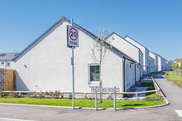 Viewfield development in Glenrothes, delivered by Robertson for Fife Council