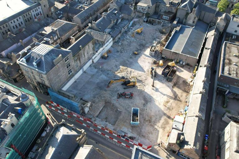 Aerial image of the South Street generation project