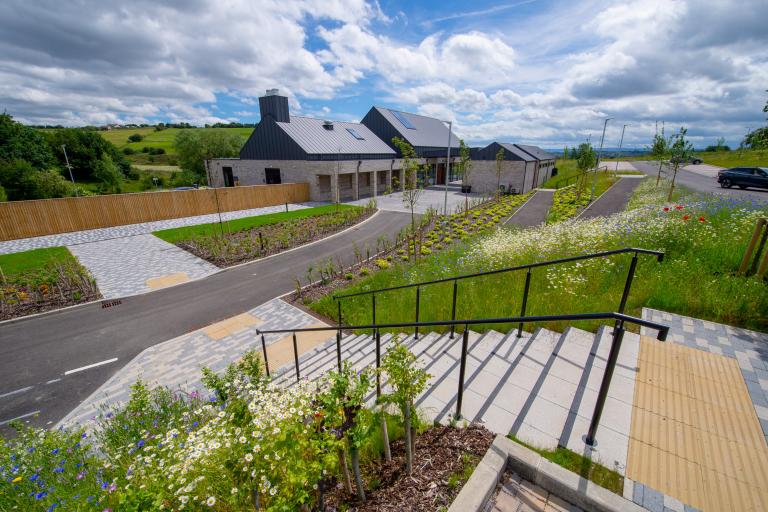 Bierley Crematorium external garden area