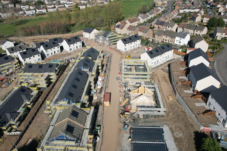 image of housing development site in progress