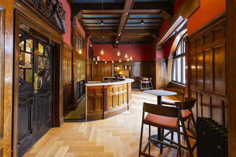Dress circle bar at the refurbished King's Theatre, delivered by Robertson